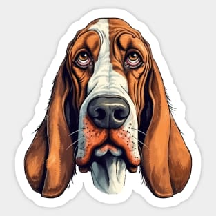 Basset hound <3 Sticker